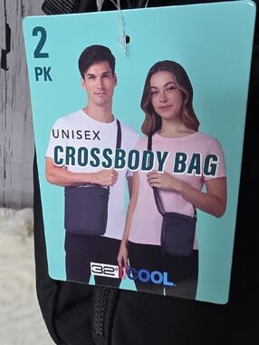 32 Degrees 2 Pack Cool Unisex Crossbody Bags In Black